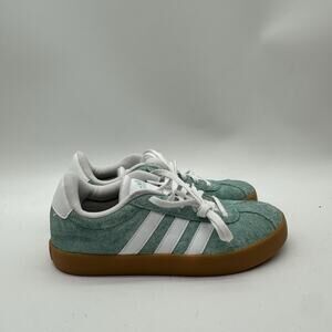 Mens Size 4 Adidas Puig IE6161 Green Suede Gum Sole Casual Shoes Sneakers